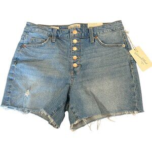 Universal Thread Vintage MIDI Stretch Light‎ Blue Button Fly Shorts